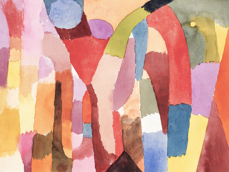 Paul Klee Plakát, Obraz - Movement of Vaulted Chambers, Paul Klee, 40 × 30 cm