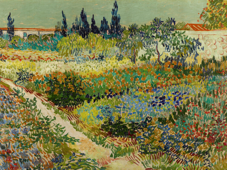 Vincent van Gogh Plakát, Obraz - Garden at Arles, Vincent van Gogh, 40 × 30 cm