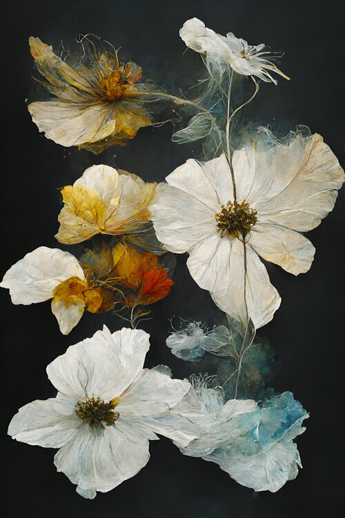 Treechild Plakát, Obraz - Dry Flowers, Treechild, 26.7 × 40 cm