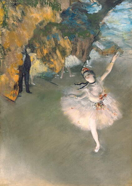 Degas, Edgar Plakát, Obraz - The Star, or Dancer on the stage, c.1876-77, Degas, Edgar, 30 × 40 cm