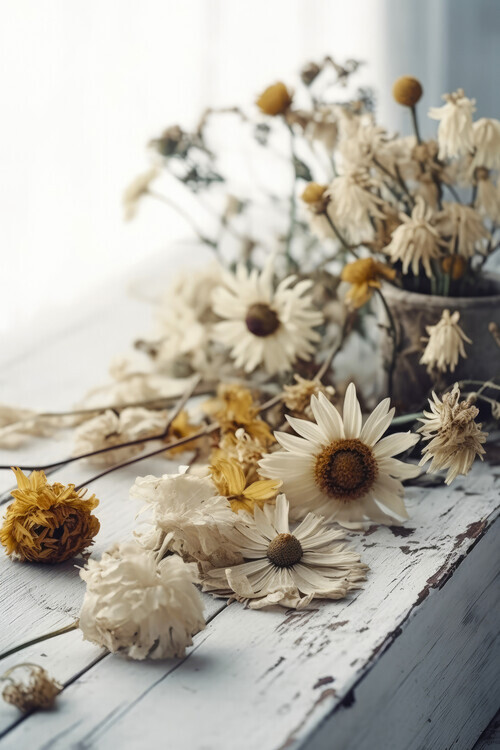 Treechild Plakát, Obraz - Dry Flowers Arrangement, Treechild, 26.7 × 40 cm