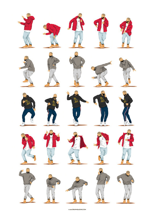 Nour Tohme Plakát, Obraz - Hotline Bling, Nour Tohme, 30 × 40 cm