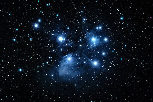 LazyPixel / Brunner Sébastien Plakát, Obraz - M 45, the pleiades, LazyPixel / Brunner Sébastien, 40 × 26.7 cm