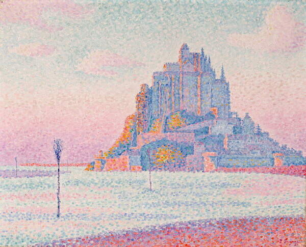 Signac, Paul Plakát, Obraz - Mont Saint-Michel, Setting Sun, 1897, Signac, Paul, 40 × 30 cm