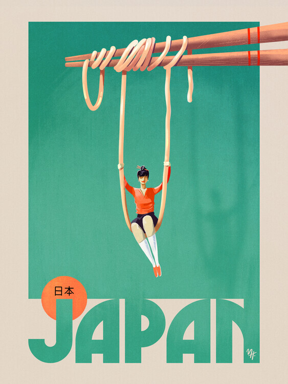 Mark Harrison Plakát, Obraz - Japan, Mark Harrison, 30 × 40 cm