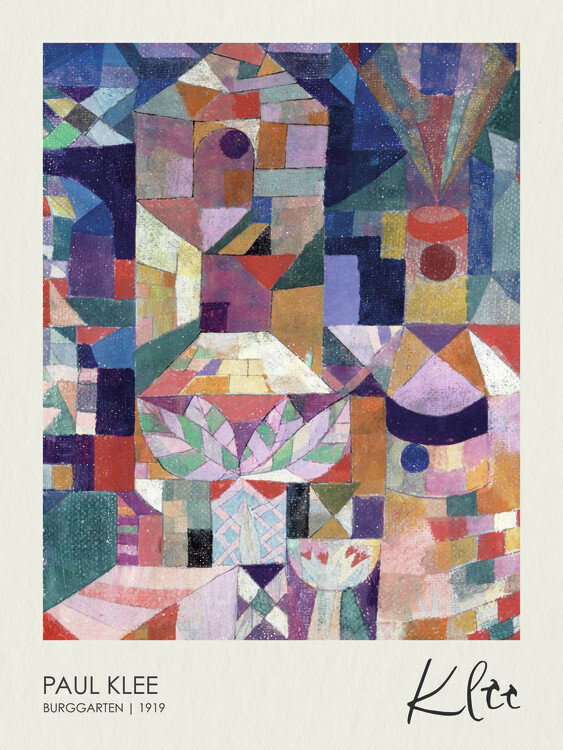 Paul Klee Plakát, Obraz - Burggarten (1919), Paul Klee, 30 × 40 cm