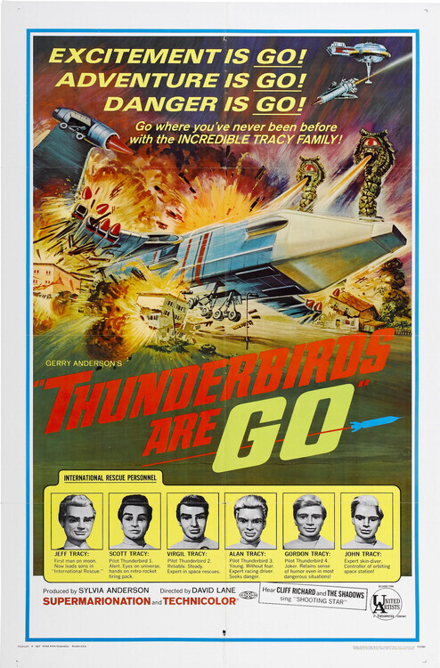Europosters Plakát, Obraz - Thunderbirds Are Go, 26.7 × 40 cm