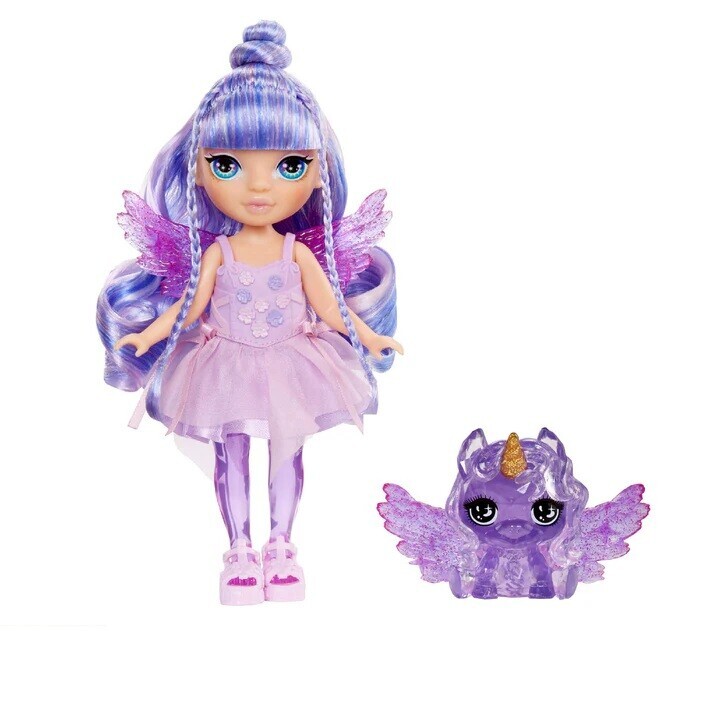 MGA Entertainment Rainbow High - Little Rainbow Fantasy Fairies Doll - Amethyst
