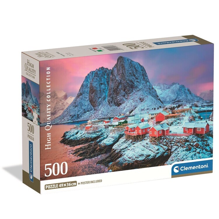 CLEMENTONI Puzzle Hamnøy Village, 500 ks