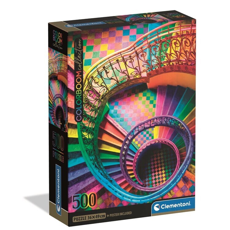 CLEMENTONI Puzzle Colorboom Stairs, 500 ks