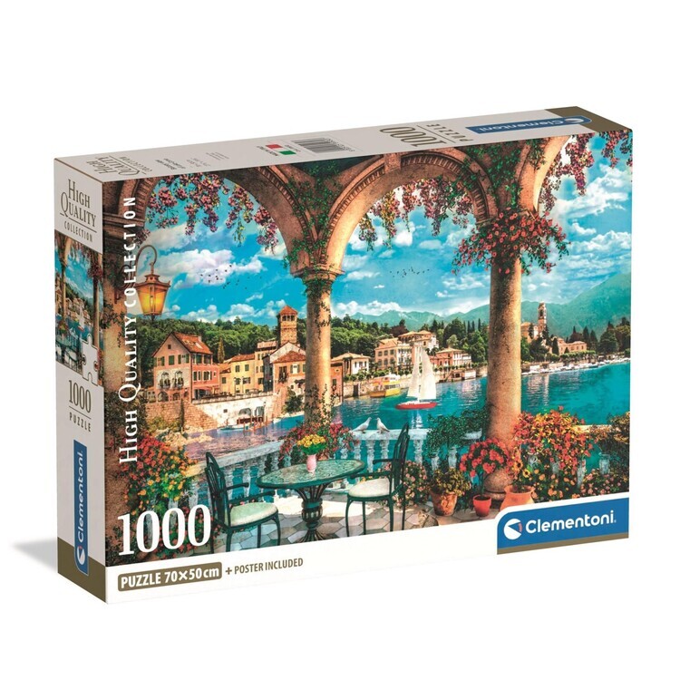 CLEMENTONI Puzzle Balcony View of Lake Como, 1000 ks