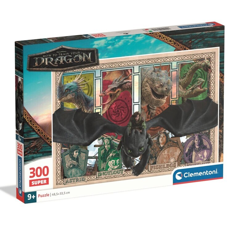 CLEMENTONI Puzzle How to Train Your Dragon, 300 ks
