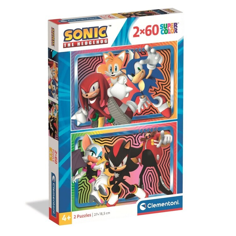 CLEMENTONI Puzzle Sonic, 60 ks