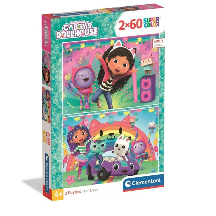 CLEMENTONI Puzzle Gabby’s Dollhouse, 60 ks