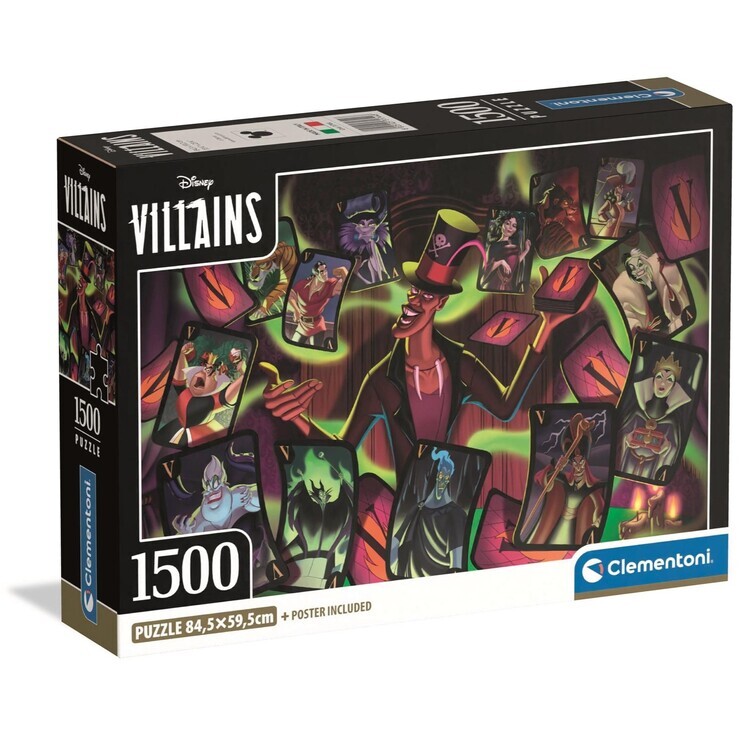 CLEMENTONI Puzzle Disney - Villains, 1500 ks