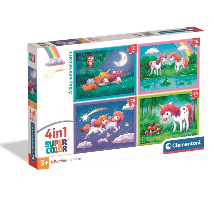 CLEMENTONI Puzzle A Day with Unicorns, 24 ks