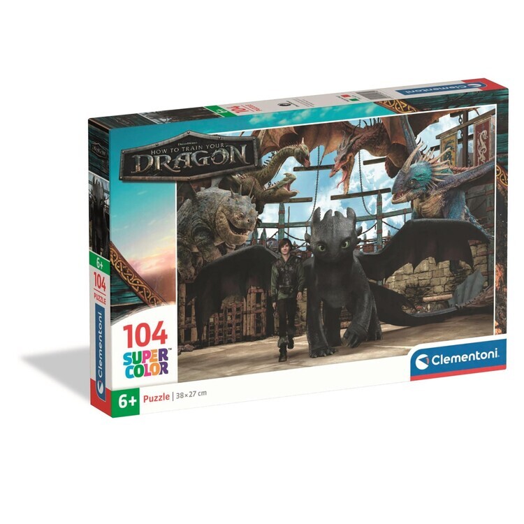 CLEMENTONI Puzzle How to Train Your Dragon, 104 ks