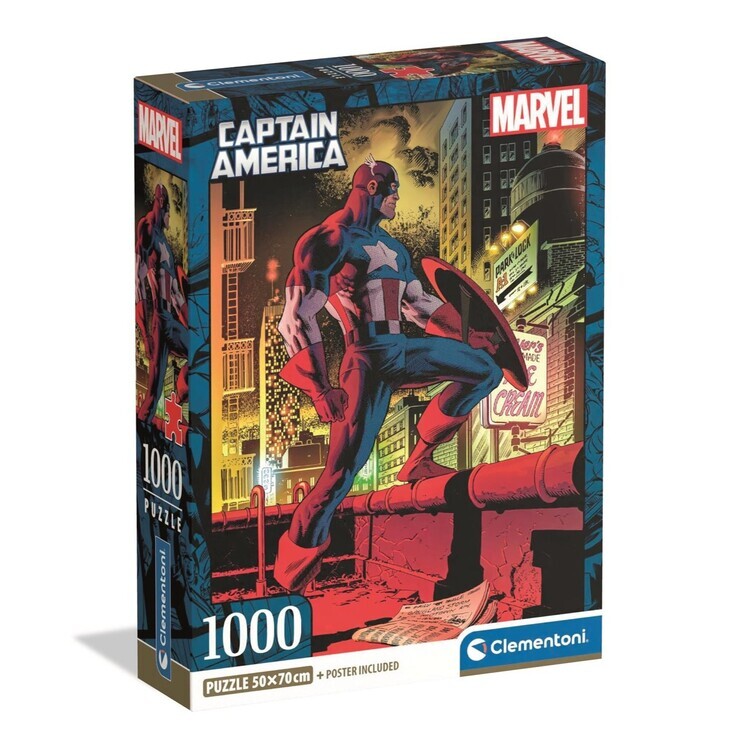 CLEMENTONI Puzzle Captain America, 1000 ks