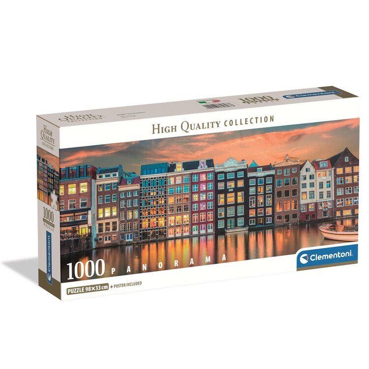 CLEMENTONI Puzzle Bright Amsterdam Canal, 1000 ks
