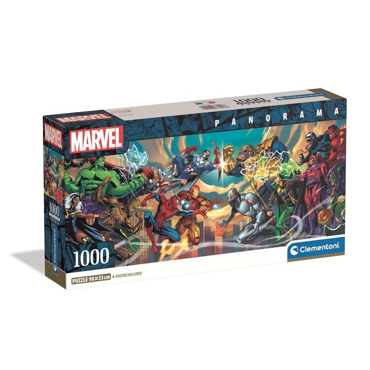CLEMENTONI Puzzle Marvel Heroes vs Villains, 1000 ks