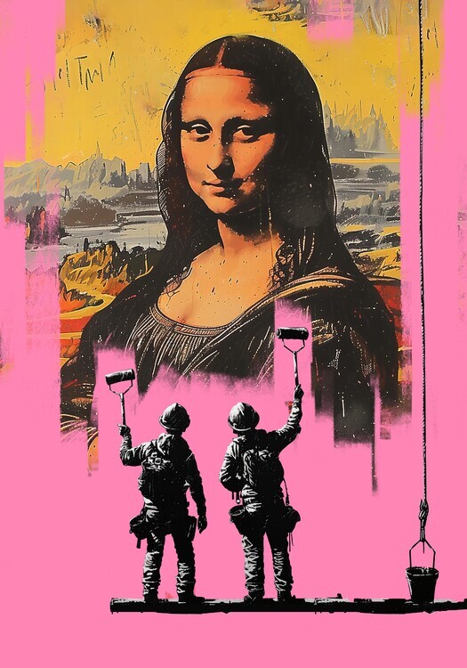 Europosters Plakát, Obraz - Mona in Pink, 61 × 91.5 cm