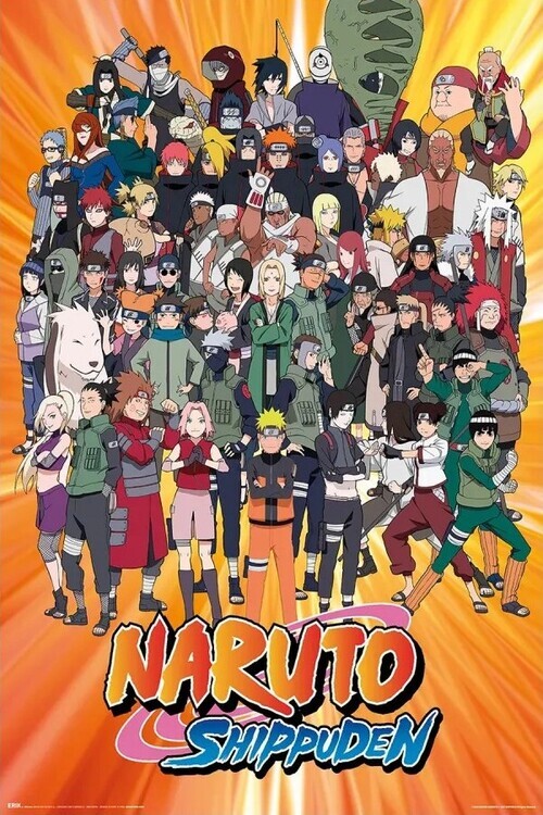 GRUPO ERIK Plakát, Obraz - Naruto Shippuden - Characters, 61 × 91.5 cm