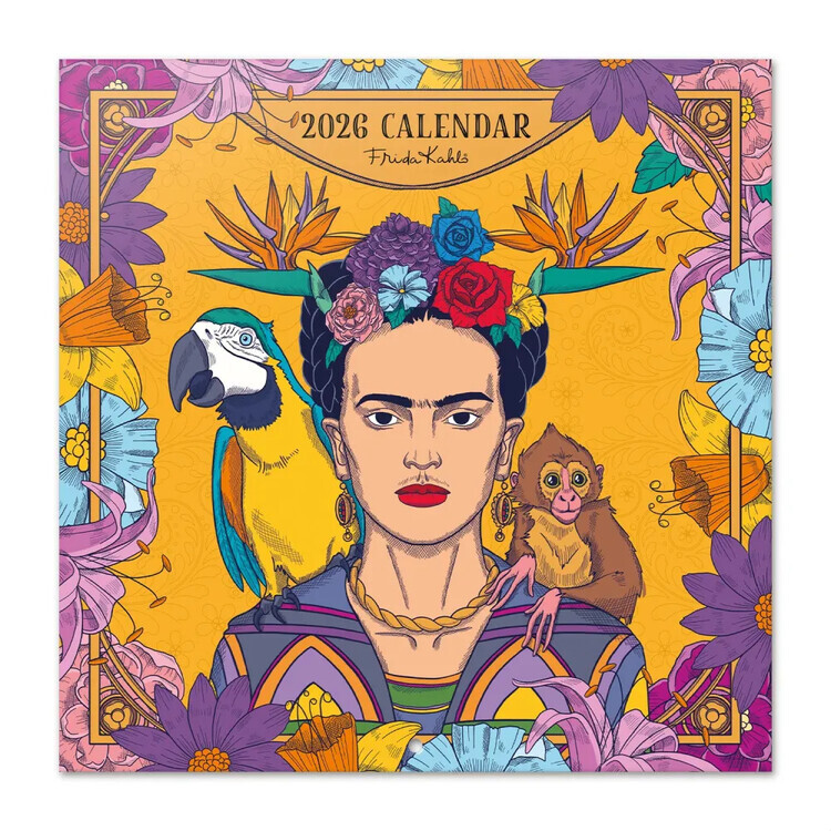GRUPO ERIK Kalendář 2026 Frida Kahlo, 30 x 30 cm