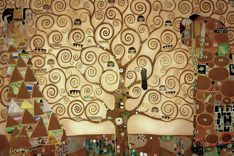 Europosters Plakát, Obraz - Gustav Klimt - The Tree of Life, 91.5 × 61 cm