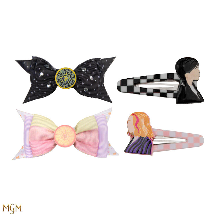 FameBros (Cinereplicas) Sponky do vlasů Sponky do vlasů Wednesday - Set of 4 Hairclips