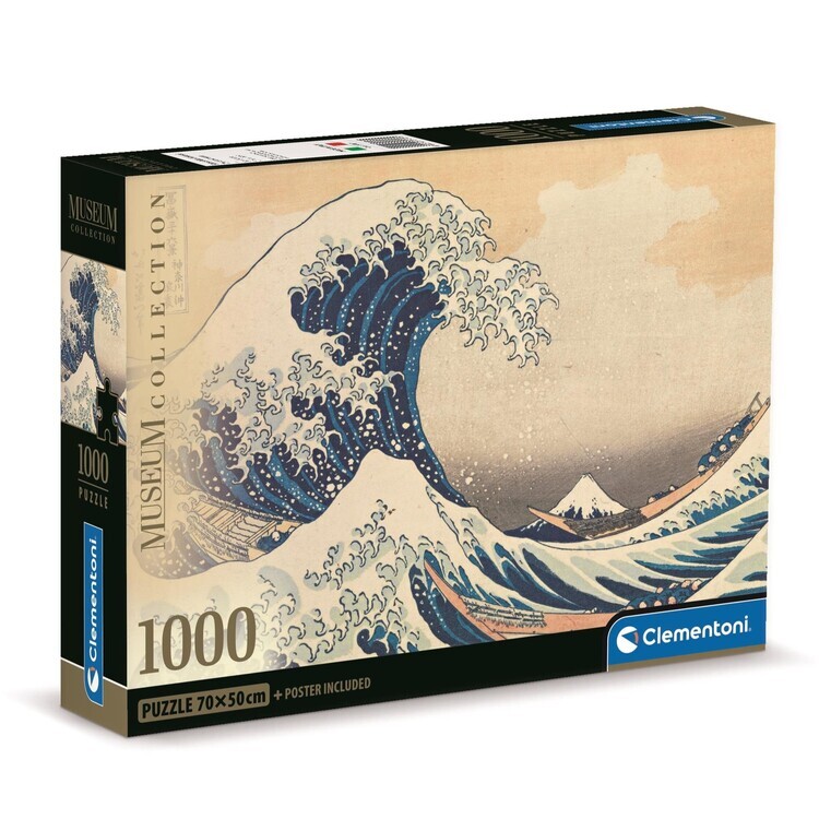 CLEMENTONI Puzzle Katsushika Hokusai – The Great Wave off Kanagawa, 1000 ks