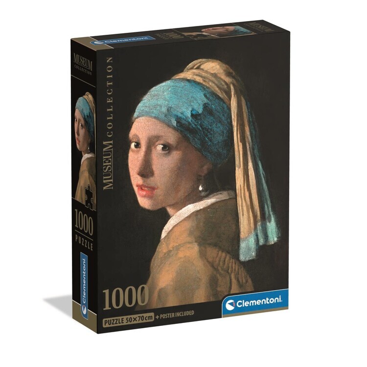 CLEMENTONI Puzzle Johannes Vermeer – Girl with a Pearl Earring, 1000 ks