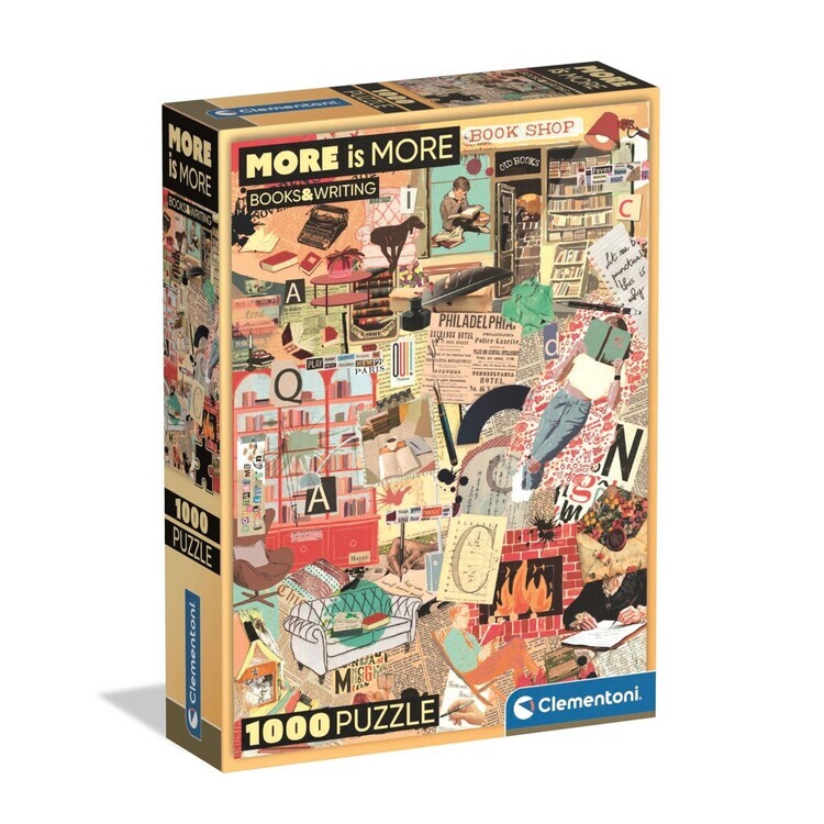 CLEMENTONI Puzzle More Is More: Books & Writing, 1000 ks