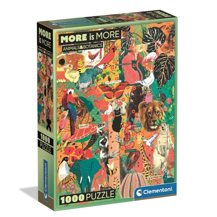 CLEMENTONI Puzzle More Is More: Animal & Botanics, 1000 ks