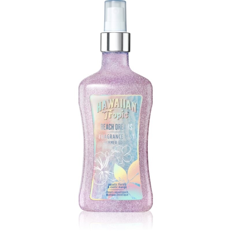 Hawaiian Tropic Perfumes Beach Dreams Shimmer tělový sprej se třpytkami pro ženy 250 ml