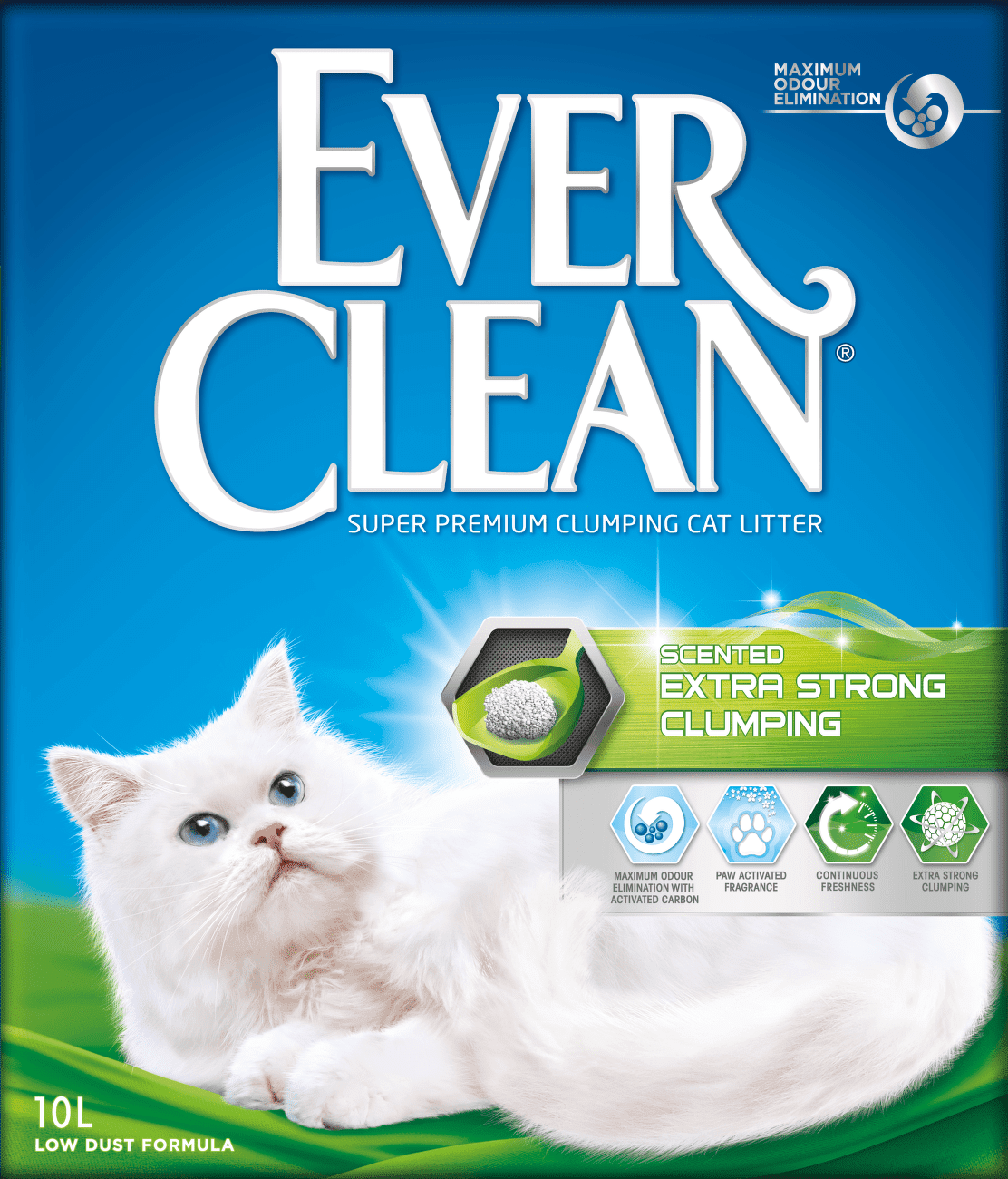 Ever Clean® Extra Strong hrudkující kočkolit – svěží vůně - 2 x 10 l