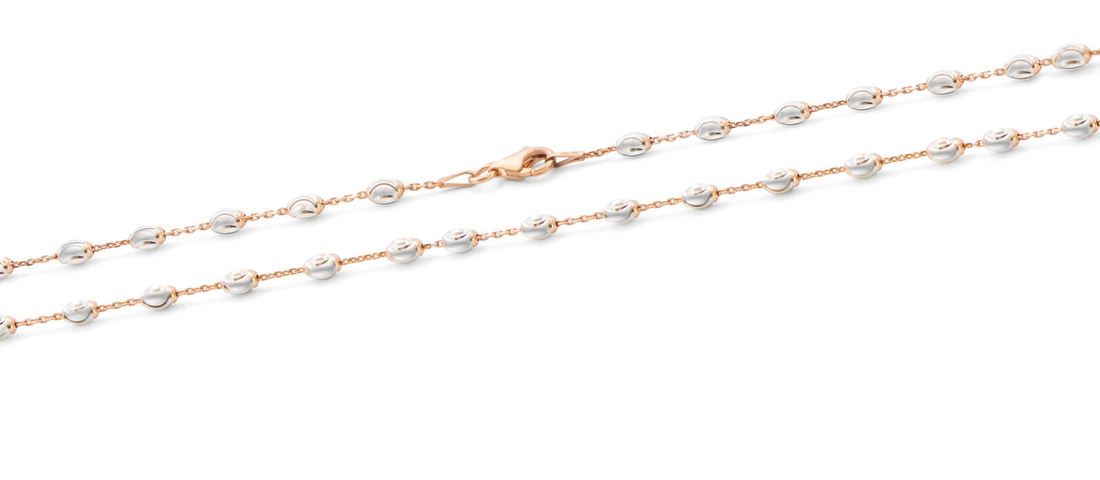 Módní bicolor balónkový náhrdelník AGS1147 Beneto Exclusive / Délka: 50 cm