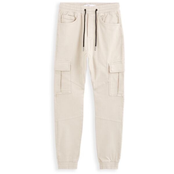 CELIO COKIT4 Pánské volnočasové kalhoty, béžová, velikost