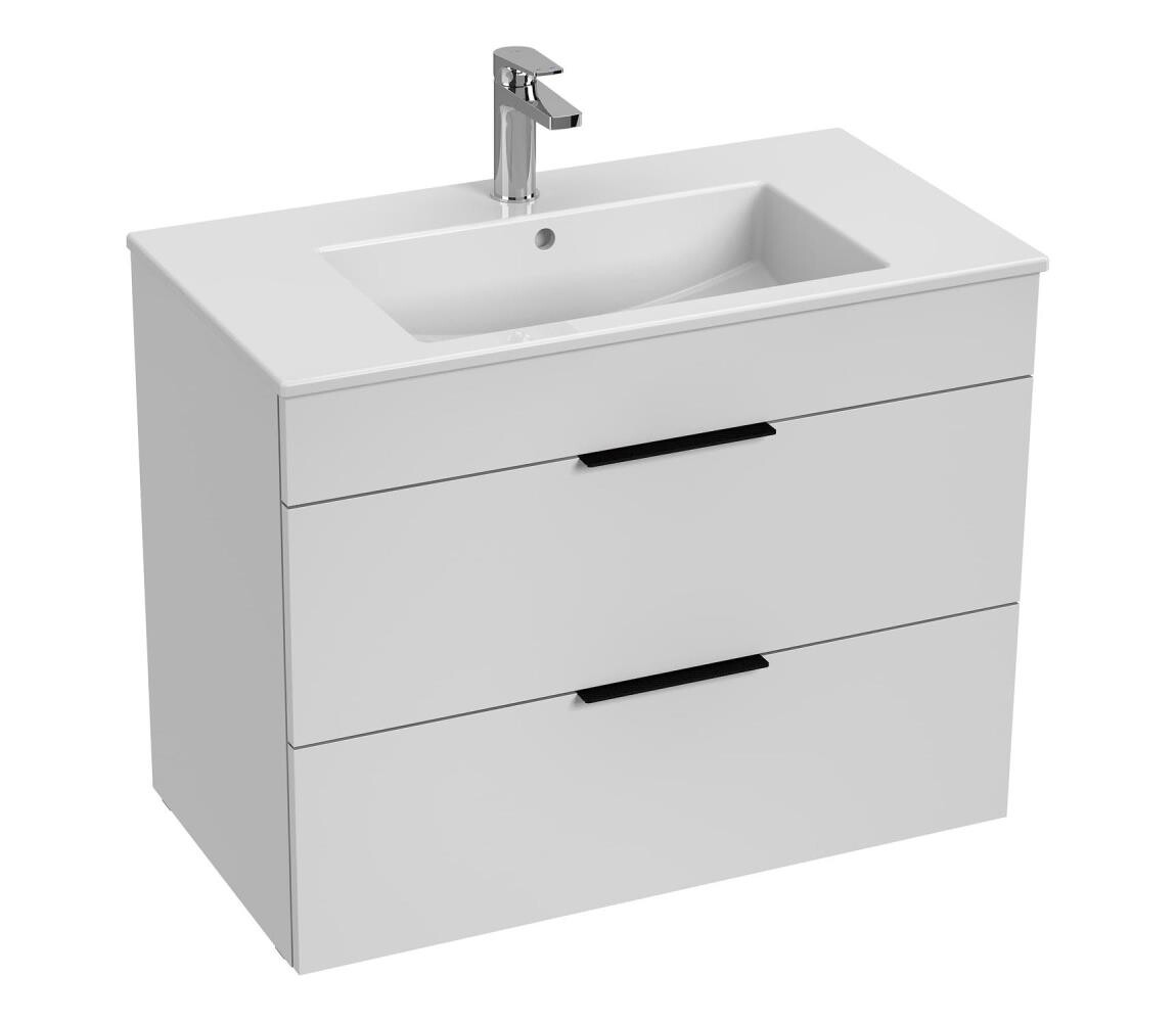 JIKA H4537621763001 - Koupelnová skříňka s umyvadlem CUBE 80 cm bílá H4537621763001