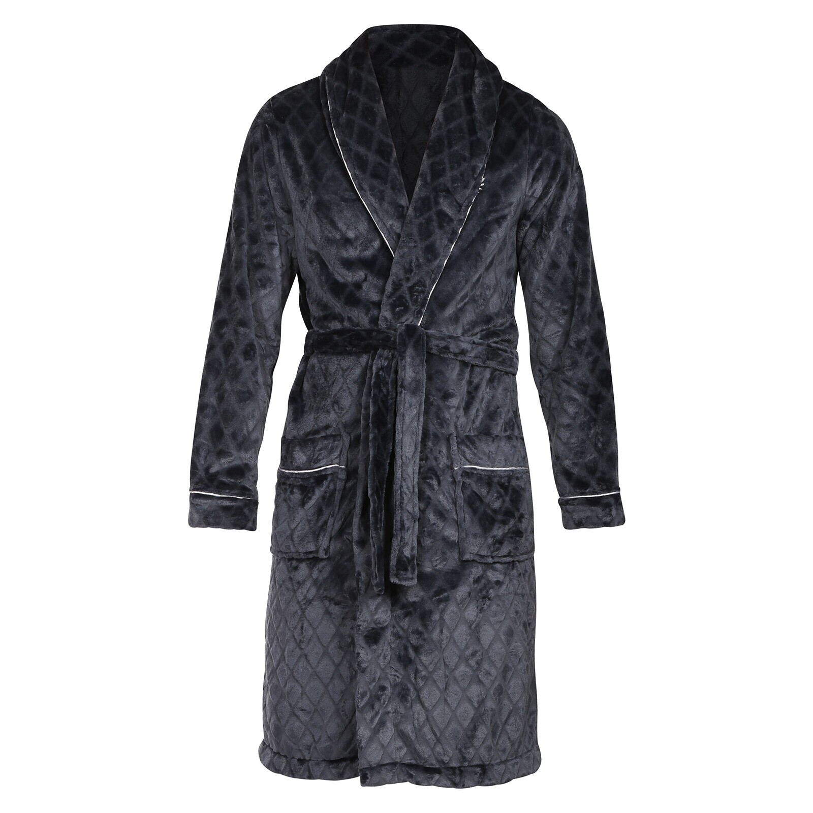 Pánský župan L&L šedý (2453-GRAFIT) XL