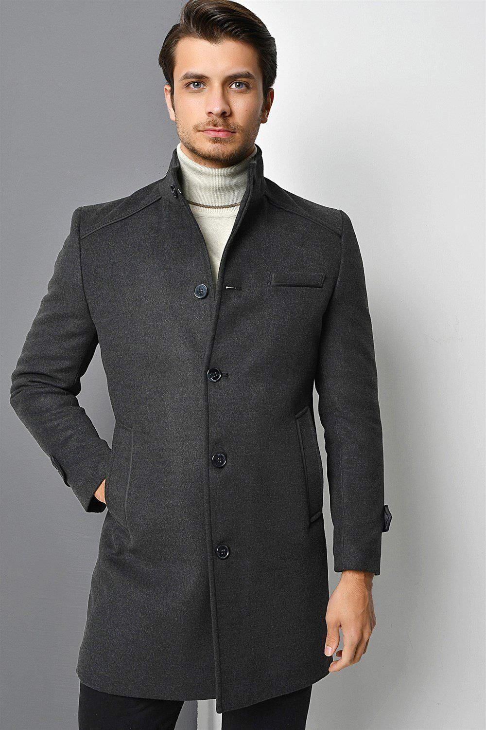PLT8391 DEWBERRY MEN'S COAT-SMOKED