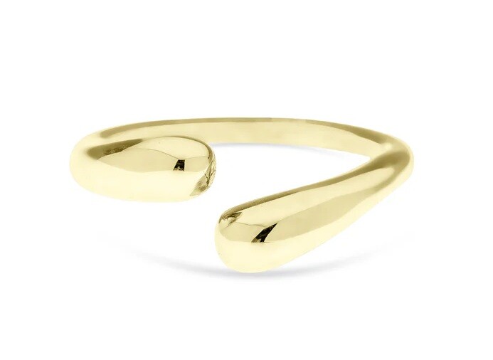 Liu Jo Pozlacený otevřený prsten z oceli LJ2387M 56 mm