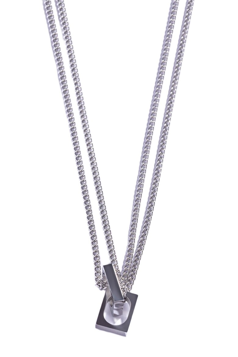 Marc Malone Moderní dvojitý náhrdelník pro muže MCGN5056S