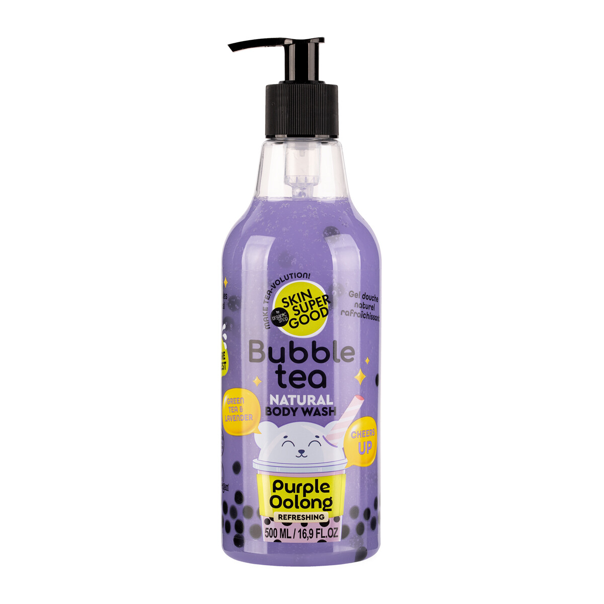 Organic Shop Osvěžující sprchový gel Bubble Tea Purple Oolong (Body Wash) 500 ml