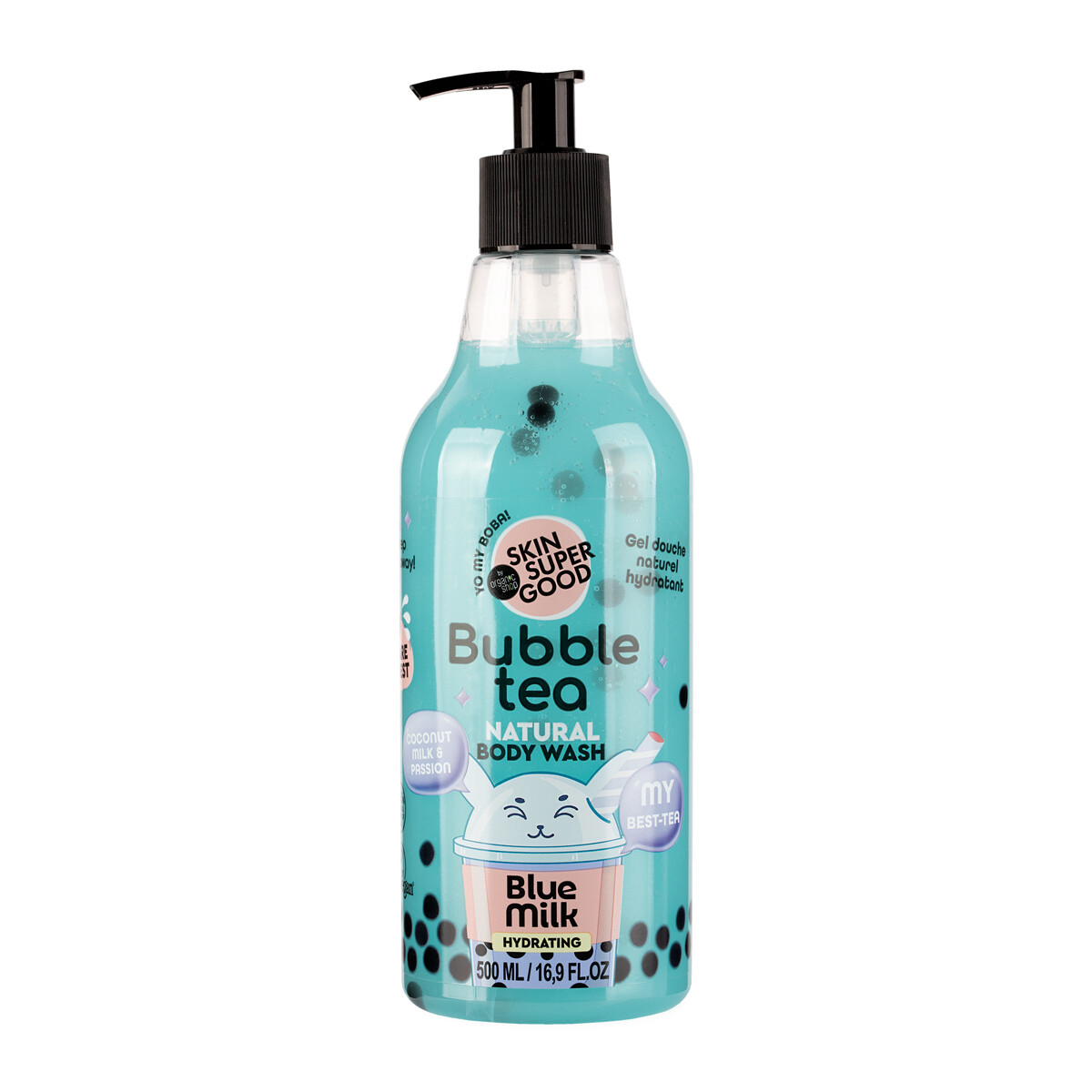 Organic Shop Hydratační sprchový gel Bubble Tea Blue Milk (Body Wash) 500 ml