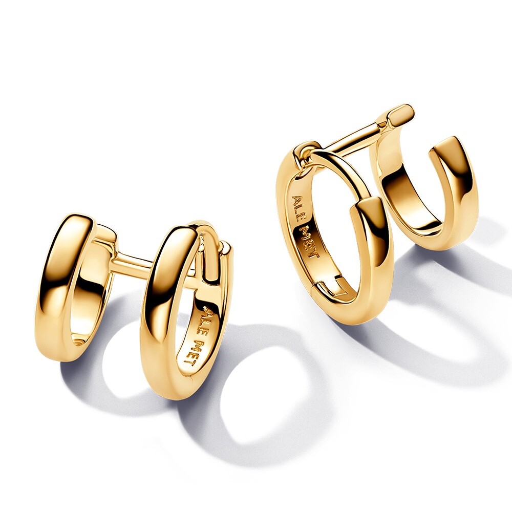 Pandora Dvojité pozlacené kruhy Essence Shine 263280C00