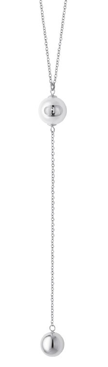 Liu Jo Ocelový náhrdelník se syntetickou perlou LJ3008