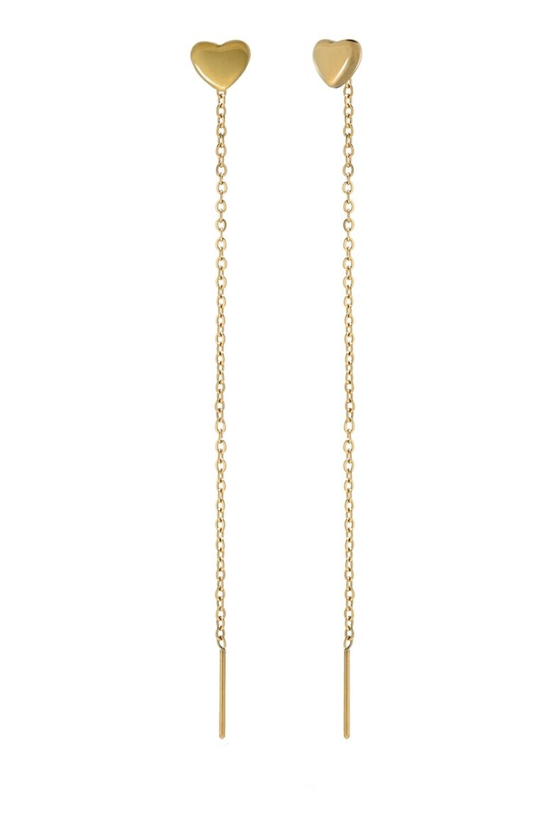 Marc Malone Dlouhé řetízkové náušnice se srdíčkem MCE250388G
