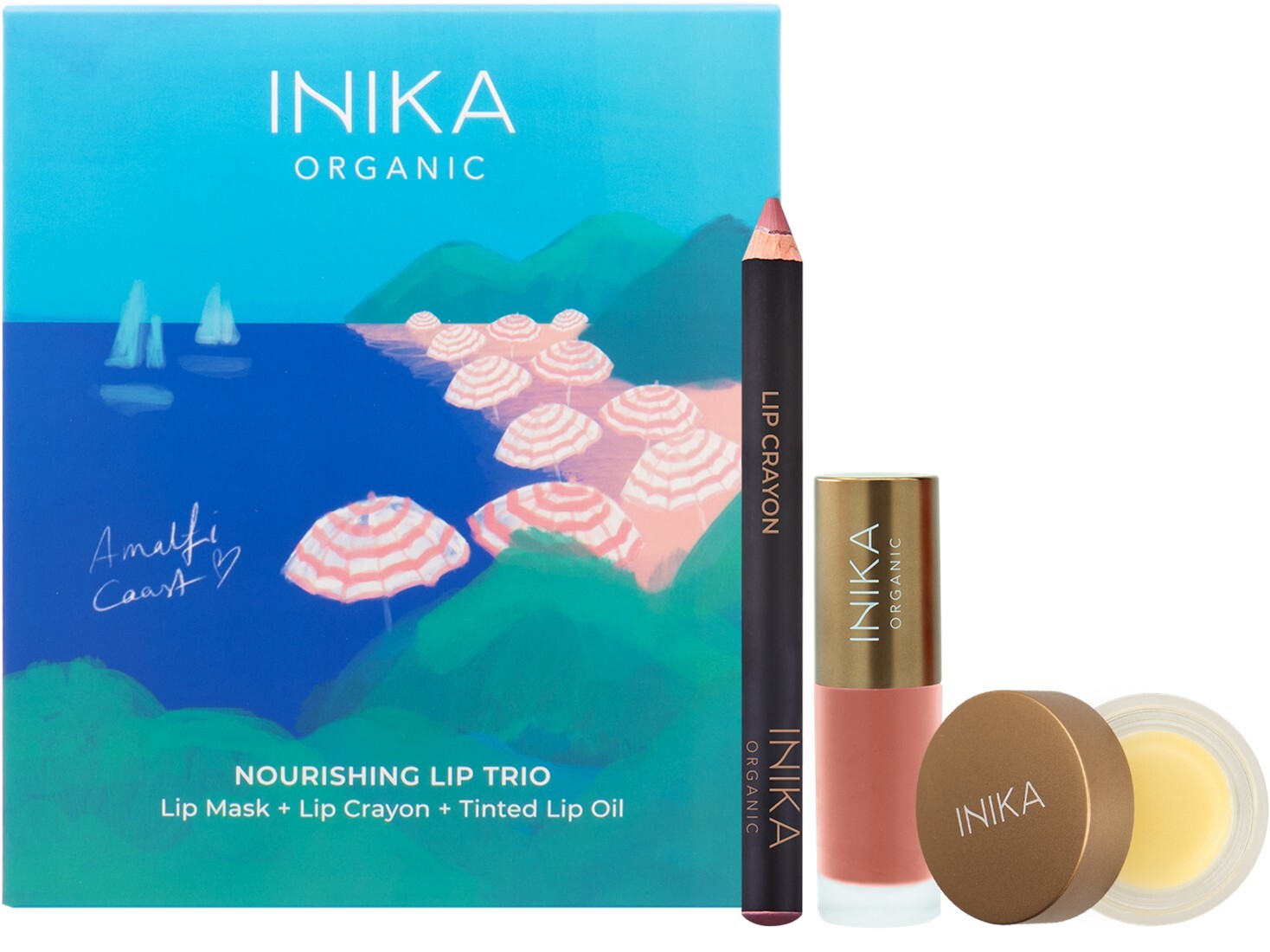 INIKA Organic Dárková sada Nourishing Lip Trio Set