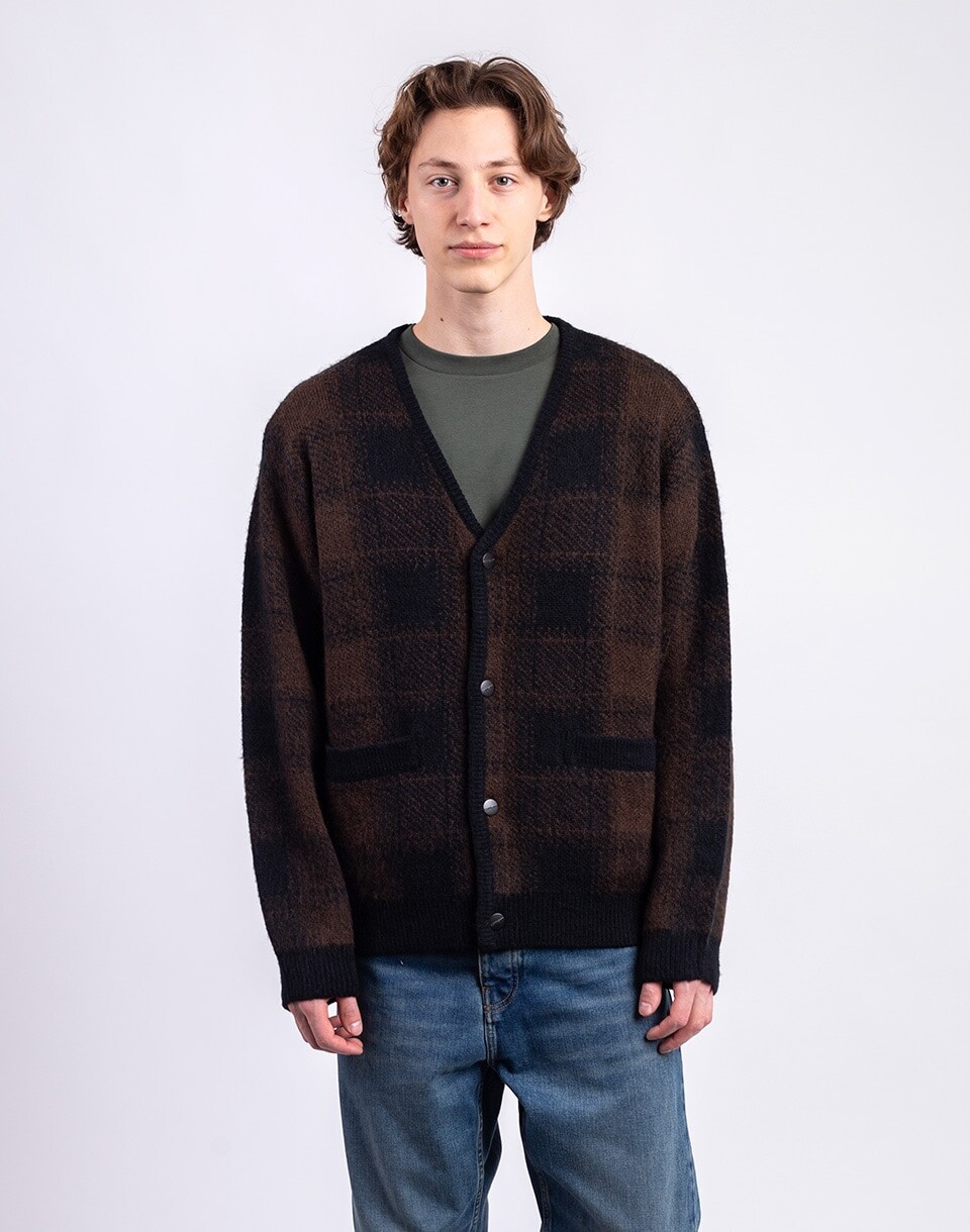 Carhartt WIP Everson Cardigan Everson Jacquard, Black M