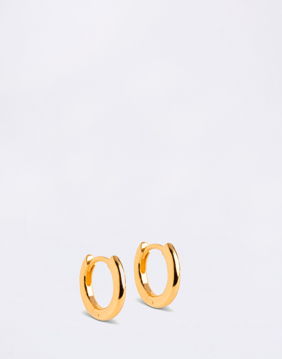 ENAMEL Copenhagen Hoops, Chunky classic 8mm 925S/GP